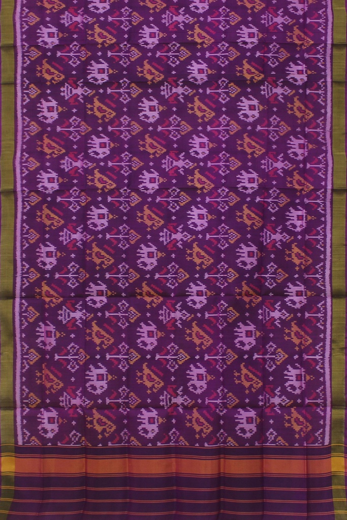 Handloom Single Ikat Patola Silk Dupatta