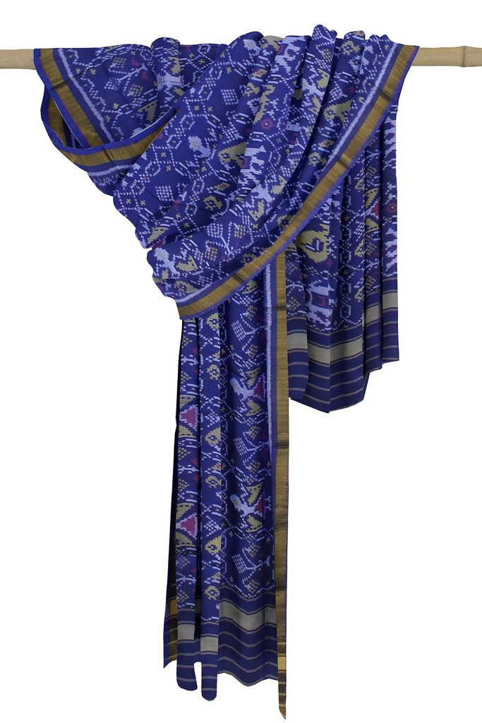 Handloom Single Ikat Patola Silk Dupatta