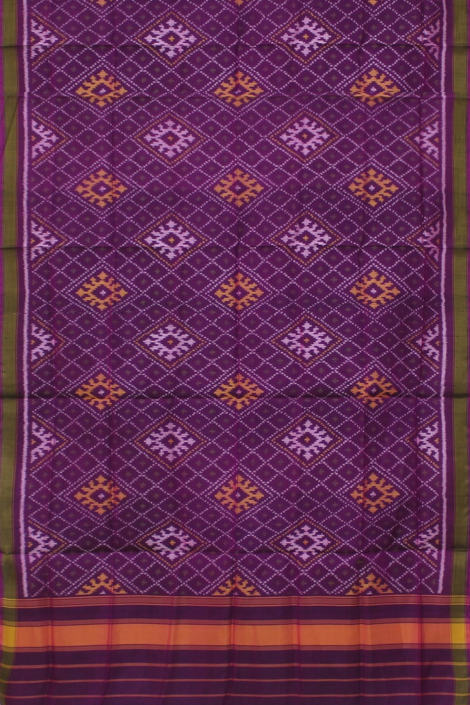 Handloom Single Ikat Patola Silk Dupatta