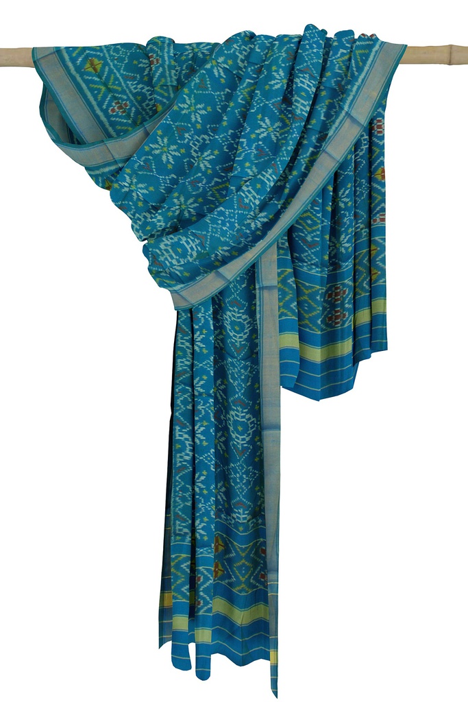 Handloom Single Ikat Patola Silk Dupatta