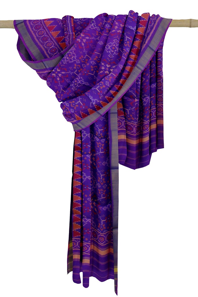 Handloom Single Ikat Patola Silk Dupatta