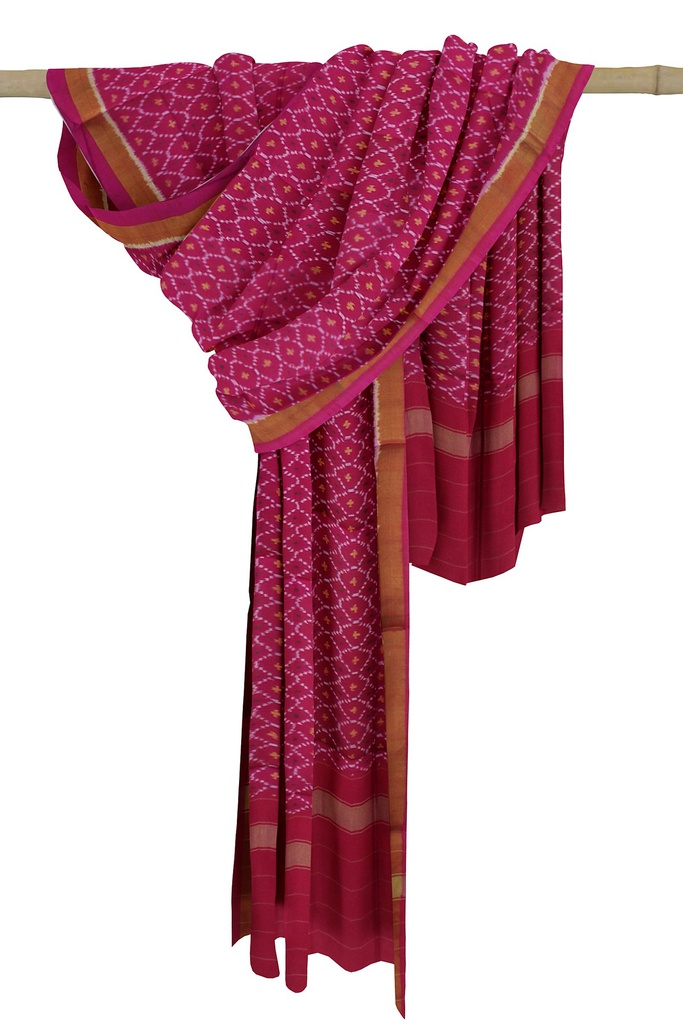 Handloom Single Ikat Patola Silk Dupatta