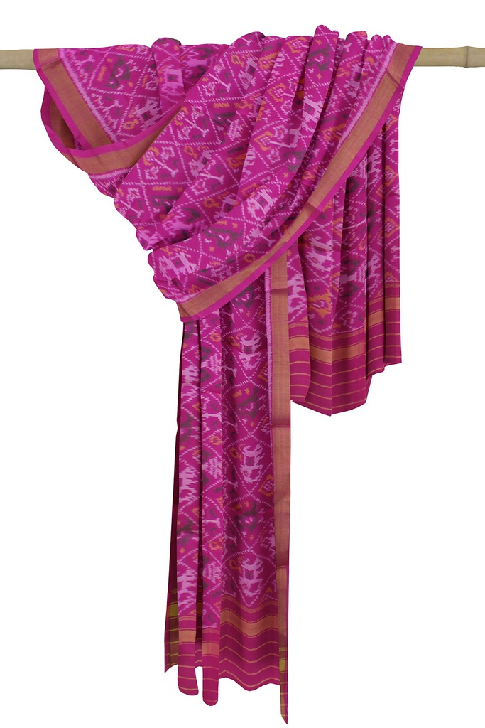 Handloom Single Ikat Patola Silk Dupatta
