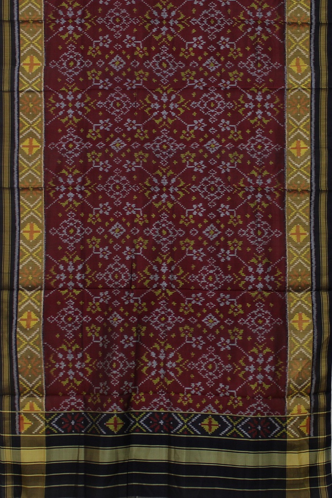 Handloom Single Ikat Patola Silk Dupatta