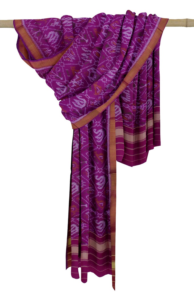 Handloom Single Ikat Patola Silk Dupatta