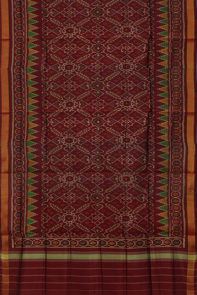Handloom Single Ikat Patola Silk Dupatta
