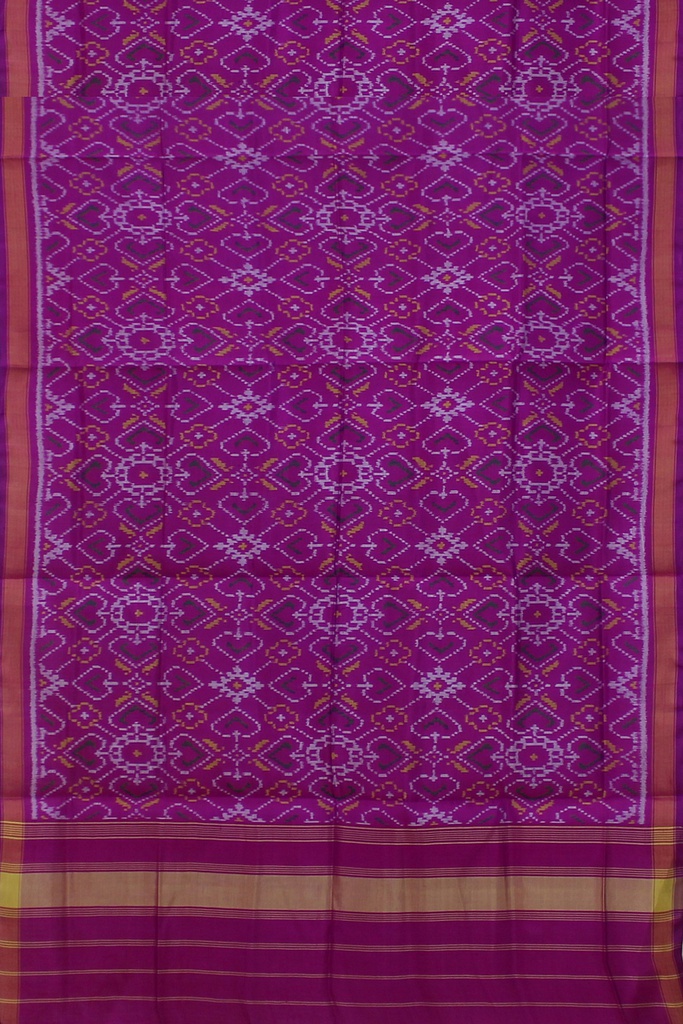Handloom Single Ikat Patola Silk Dupatta