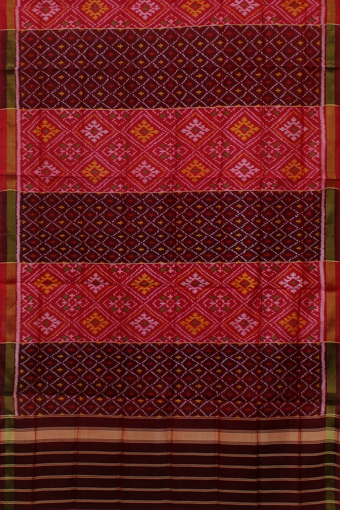 Handloom Single Ikat Patola Silk Dupatta