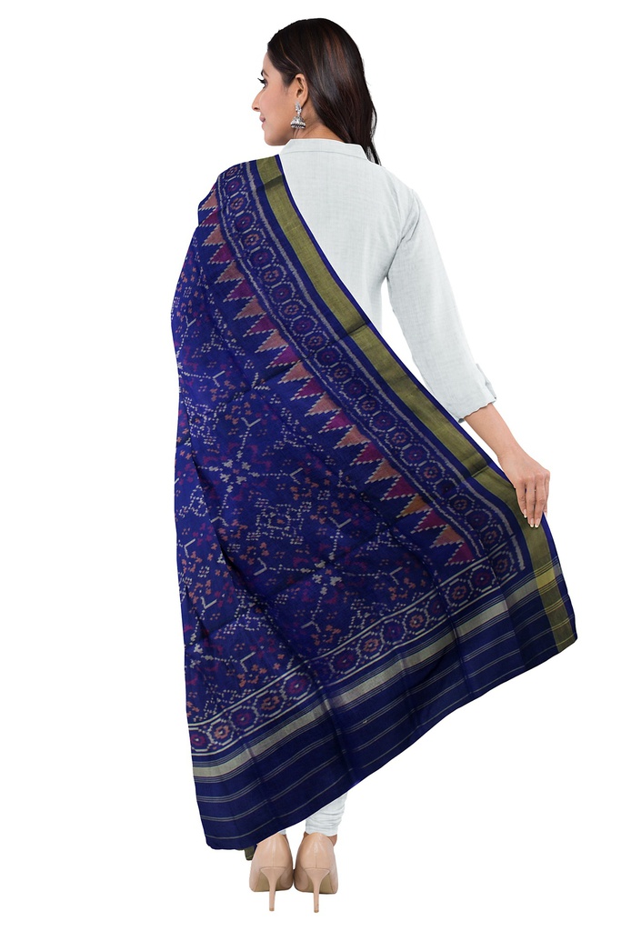 Handloom Single Ikat Patola Silk Dupatta