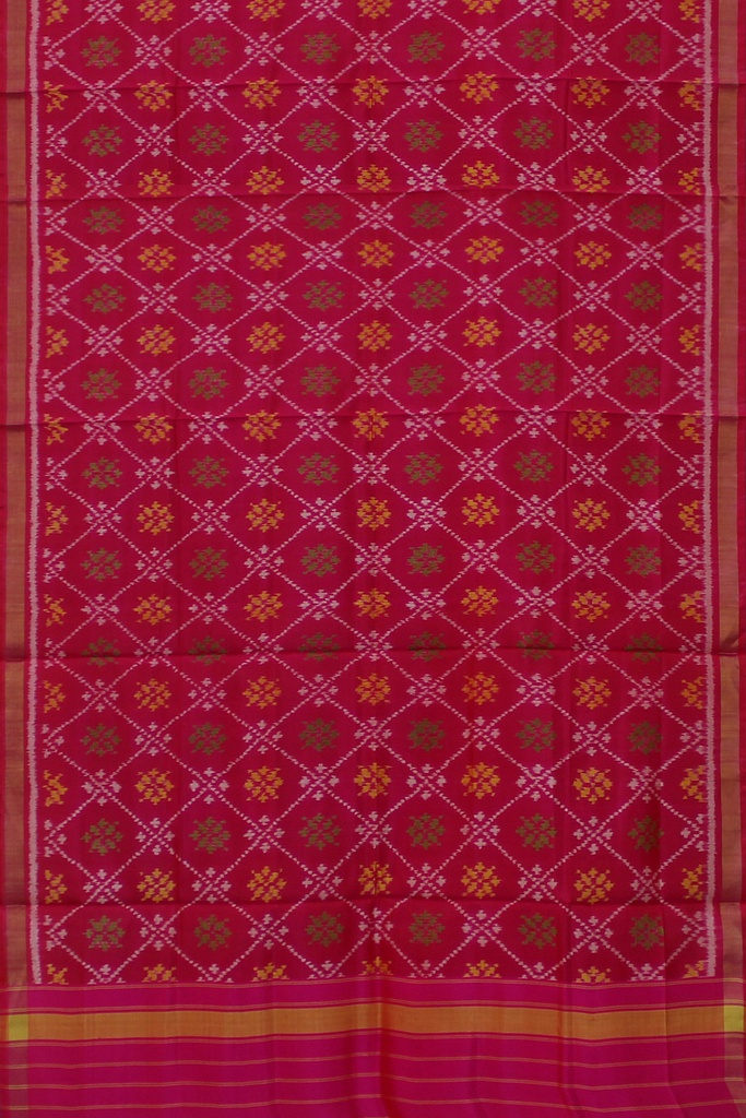 Handloom Single Ikat Patola Silk Dupatta