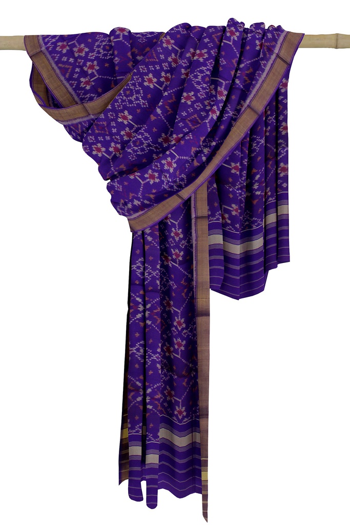 Handloom Single Ikat Patola Silk Dupatta
