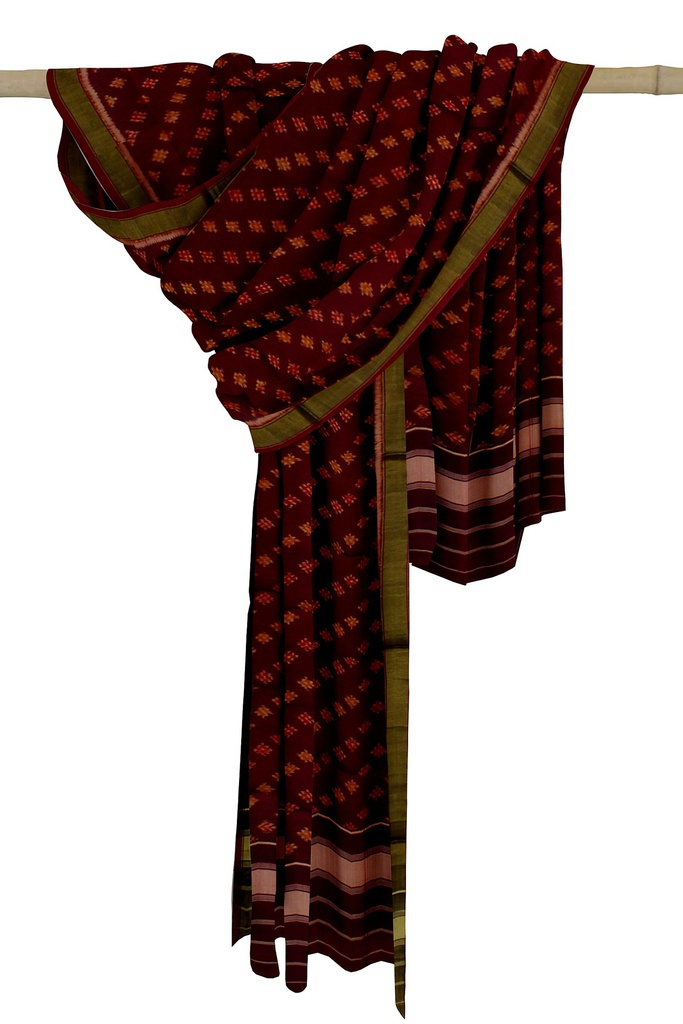 Handloom Single Ikat Patola Silk Dupatta