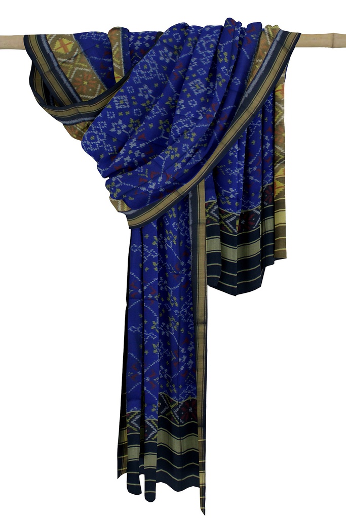 Handloom Single Ikat Patola Silk Dupatta