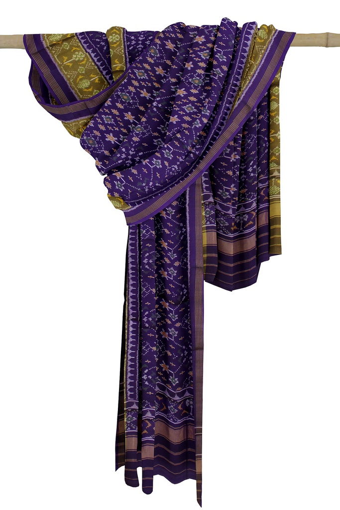 Handloom Single Ikat Patola Silk Dupatta