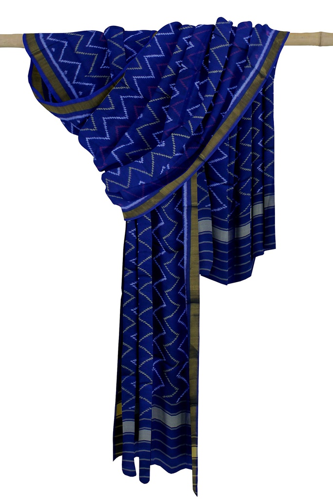 Handloom Single Ikat Patola Silk Dupatta