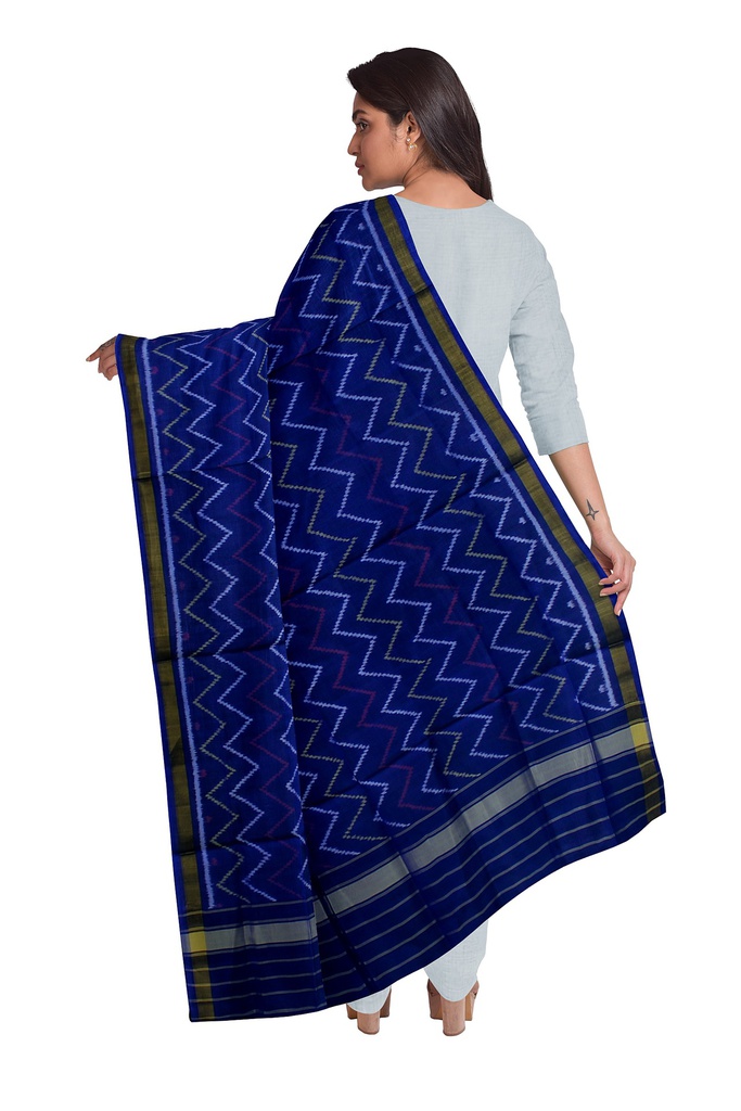 Handloom Single Ikat Patola Silk Dupatta