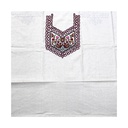 Hand-Embroidered Mirror Work Unstitched Kurti Material