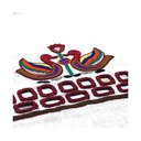 Hand-Embroidered Mirror Work Unstitched Kurti Material