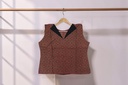 Ajrakh Hand Block Printed Cotton Crop Top