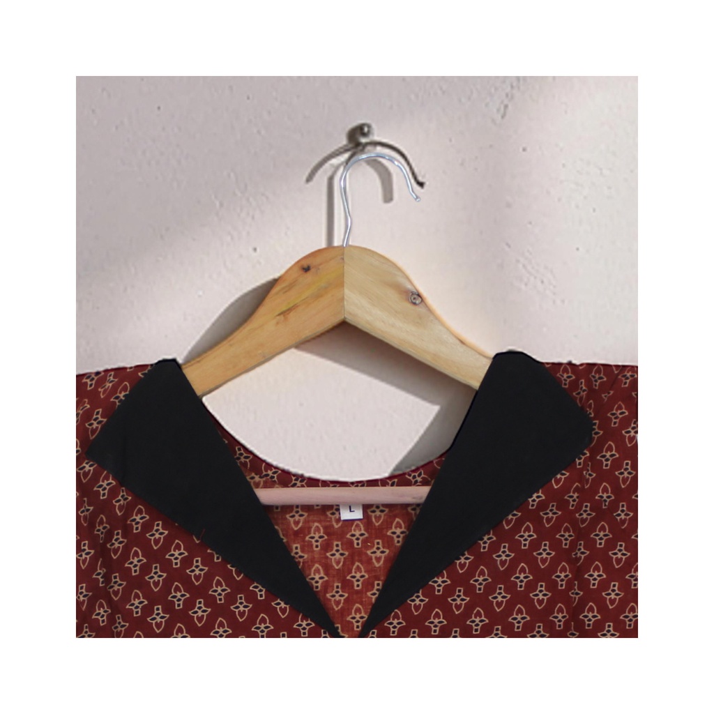 Ajrakh Hand Block Printed Cotton Crop Top