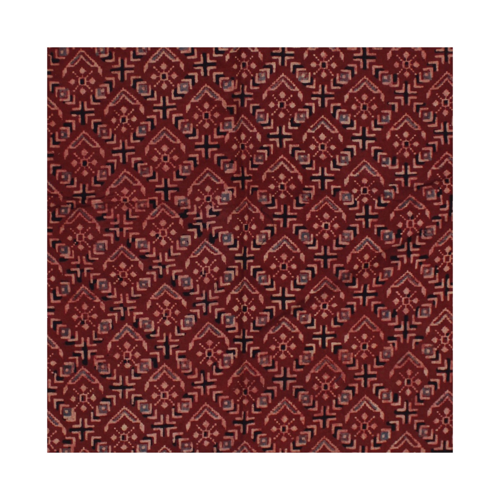 Ajrakh Hand Block Printed Cotton Crop Top