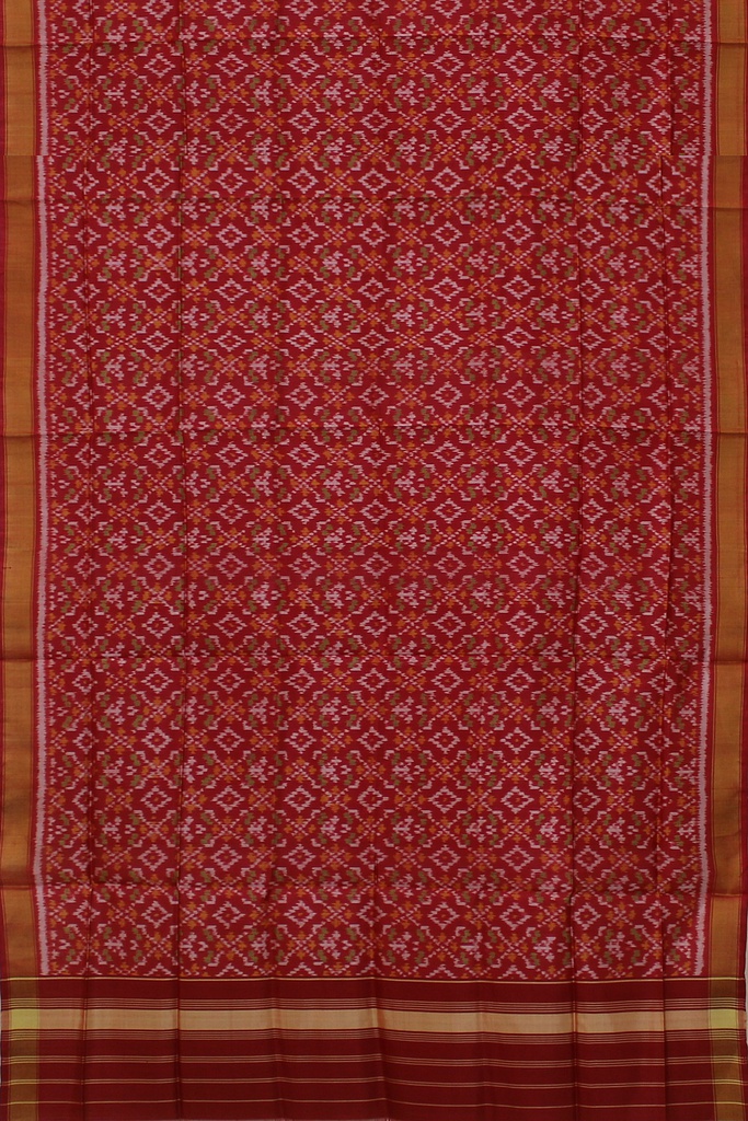 Handloom Single Ikat Patola Silk Dupatta