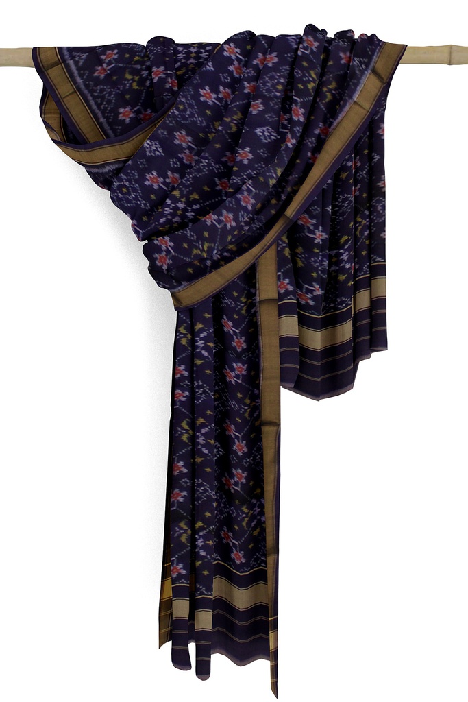 Handloom Single Ikat Patola Silk Dupatta