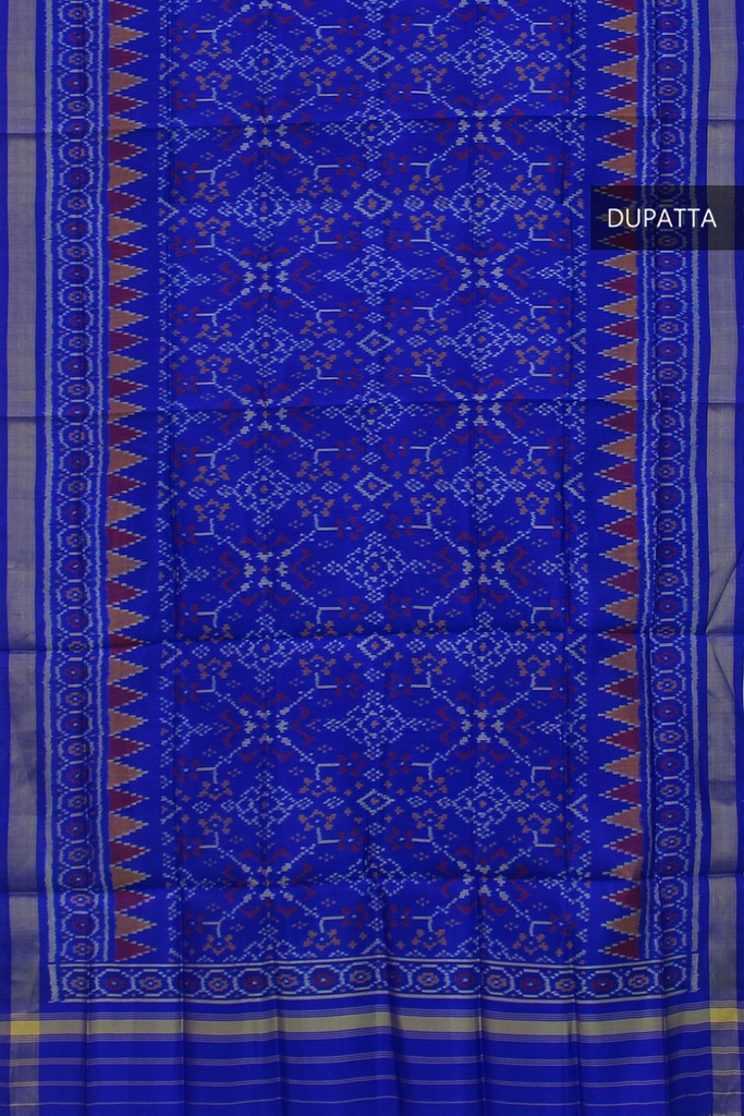 Handloom Single Ikat Patola Silk Dupatta