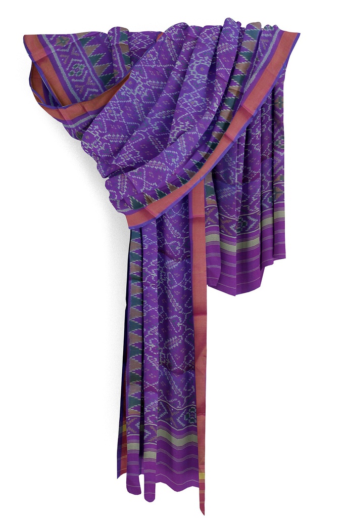 Handloom Single Ikat Patola Silk Dupatta