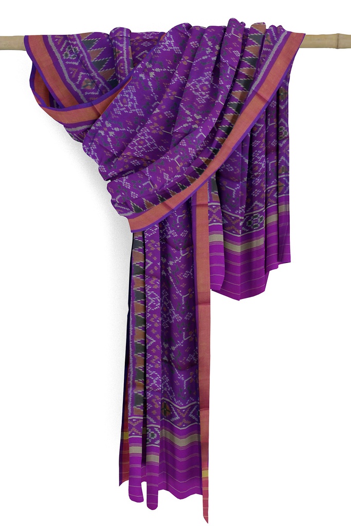 Handloom Single Ikat Patola Silk Dupatta