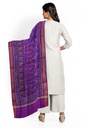 Handloom Single Ikat Patola Silk Dupatta