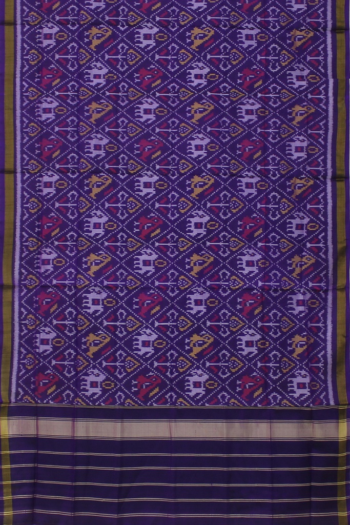 Handloom Single Ikat Patola Silk Dupatta