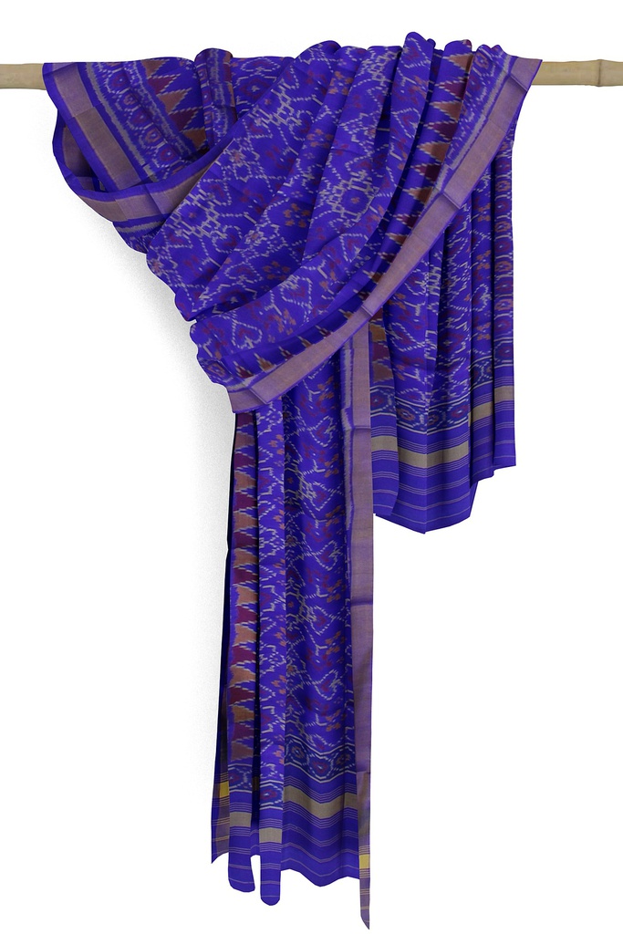 Handloom Single Ikat Patola Silk Dupatta