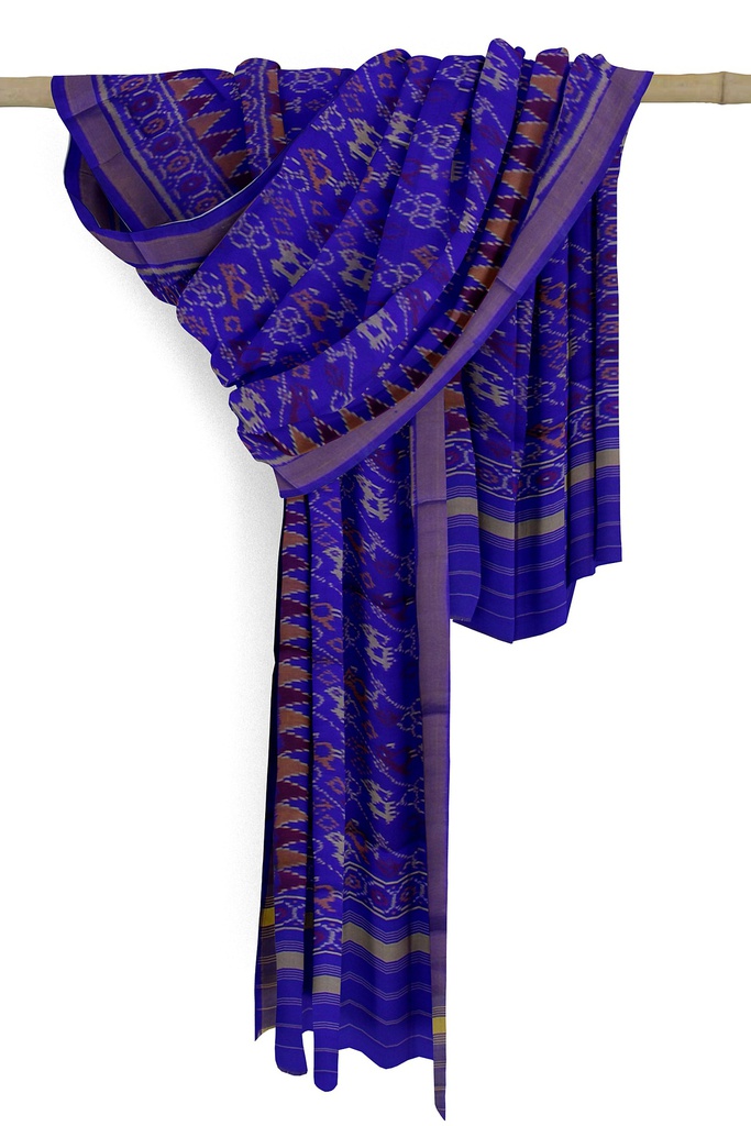 Handloom Single Ikat Patola Silk Dupatta