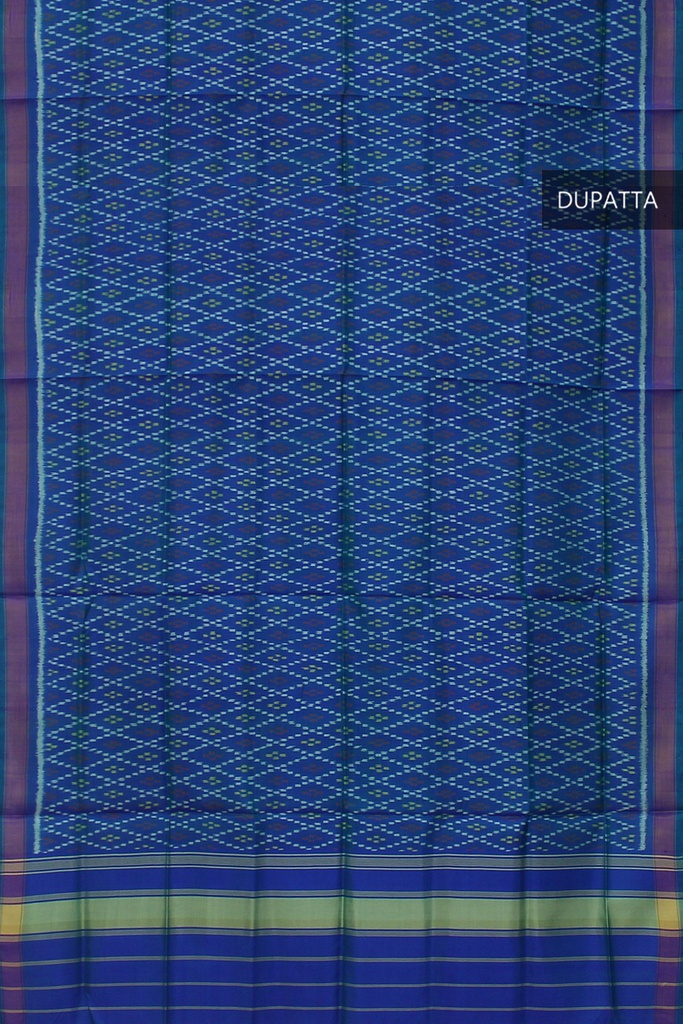 Handloom Single Ikat Patola Silk Dupatta