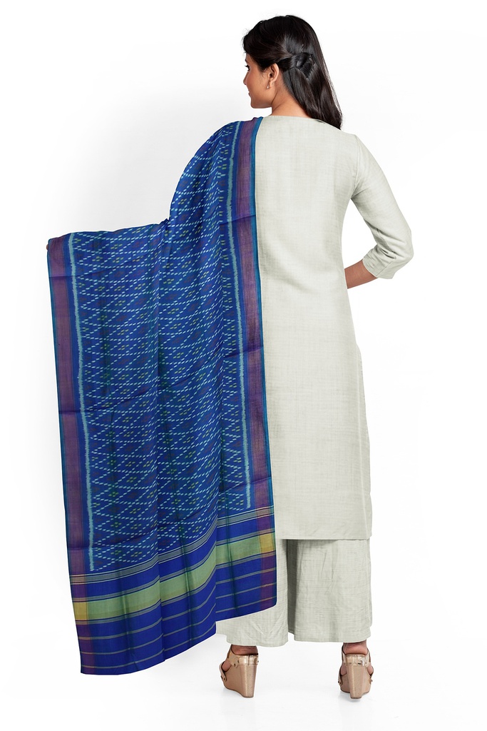 Handloom Single Ikat Patola Silk Dupatta