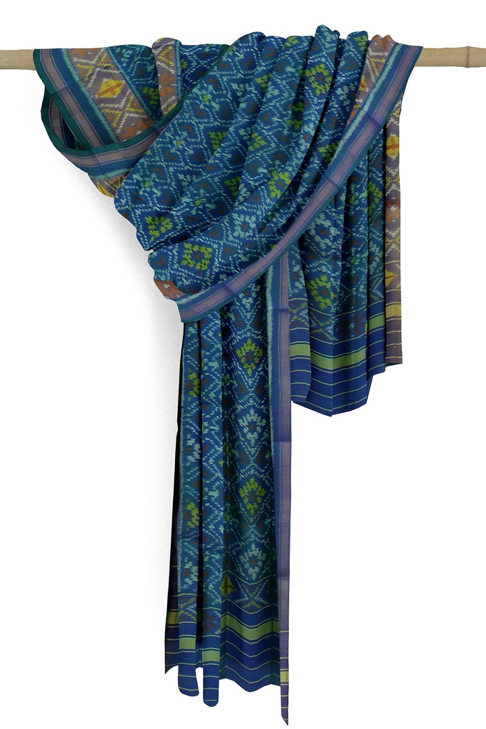 Handloom Single Ikat Patola Silk Dupatta