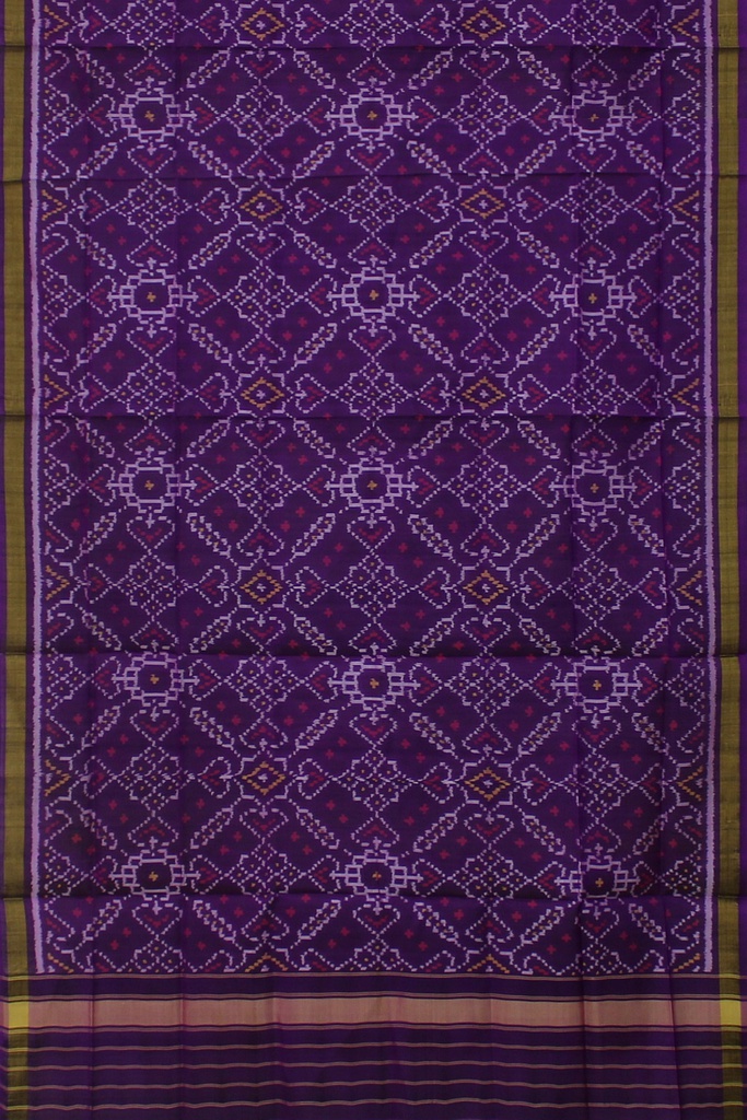 Handloom Single Ikat Patola Silk Dupatta