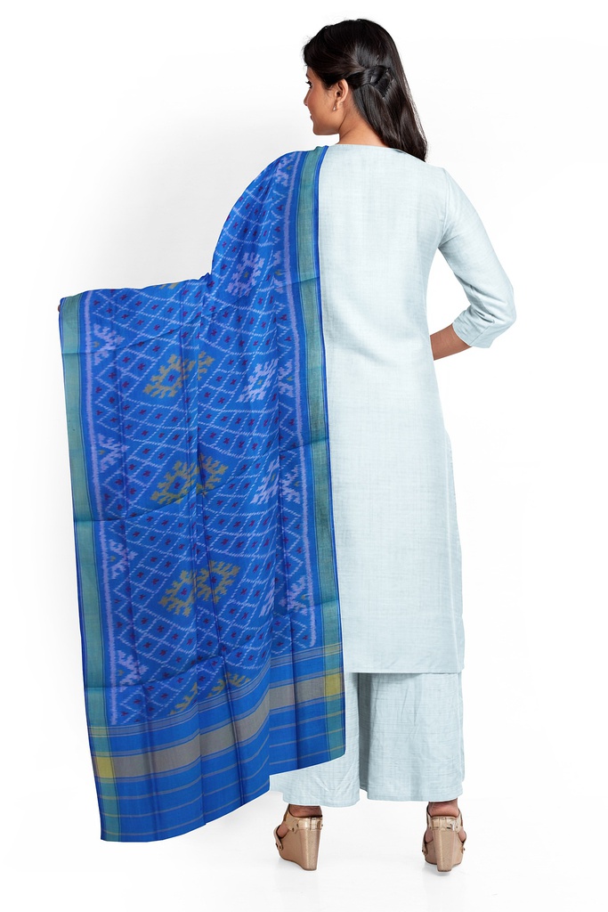 Handloom Single Ikat Patola Silk Dupatta