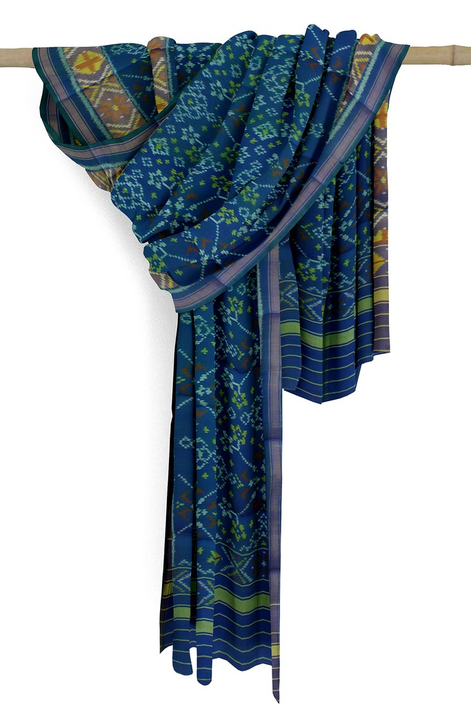 Handloom Single Ikat Patola Silk Dupatta