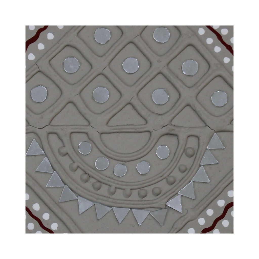 Handcrafted Mud &amp; Mirror Work Wall Hanging