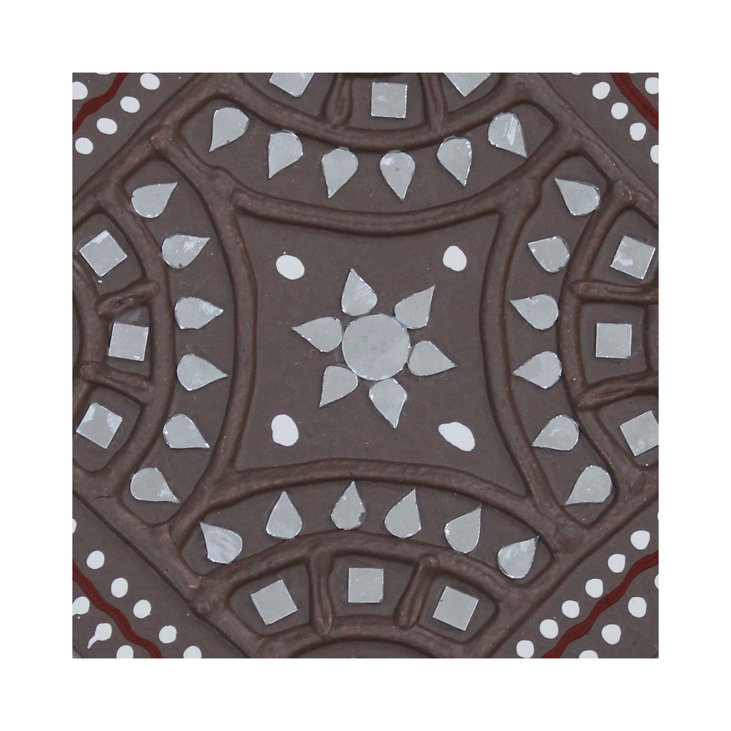 Handcrafted Mud &amp; Mirror Work Wall Hanging