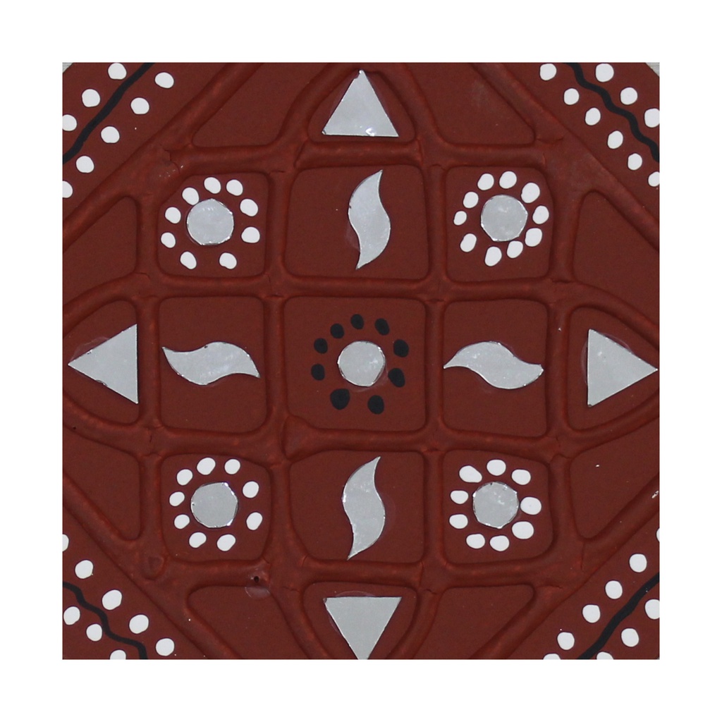 Handcrafted Mud &amp; Mirror Work Wall Hanging