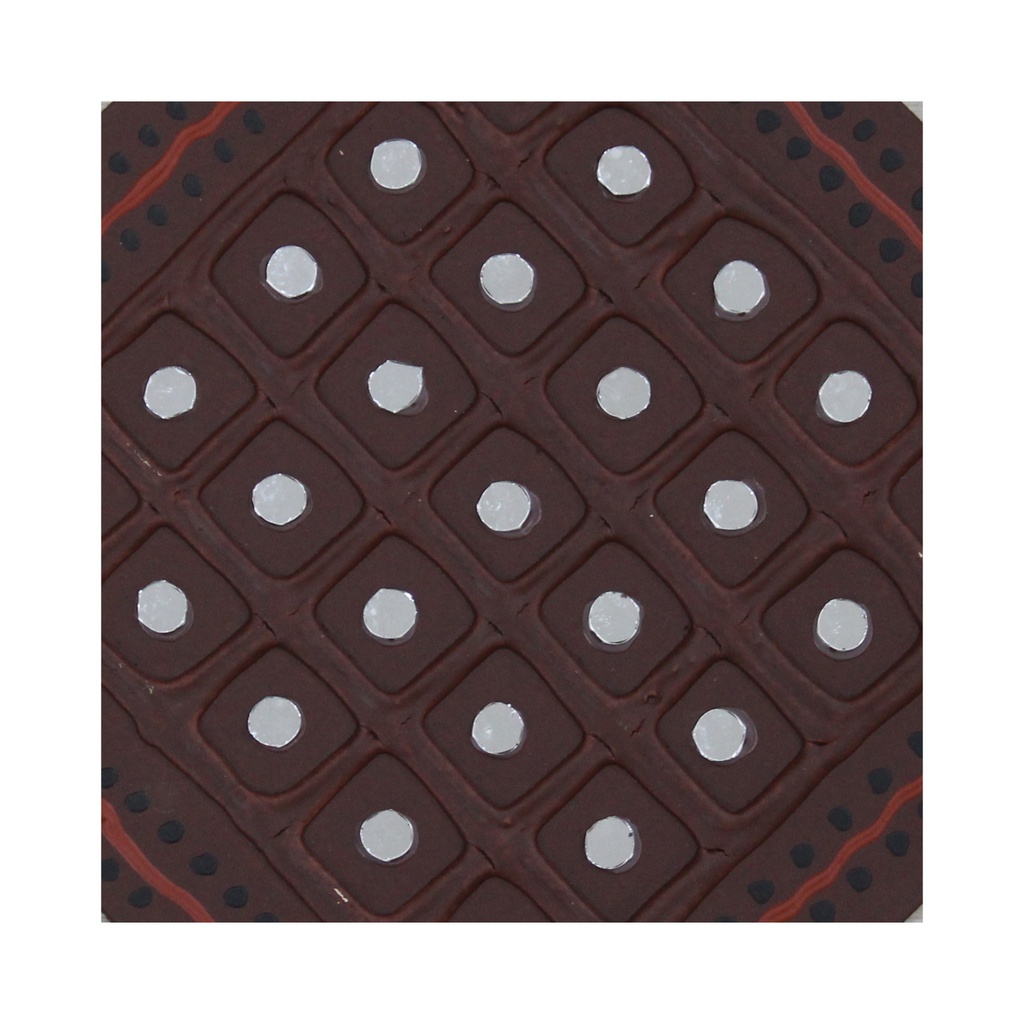 Handcrafted Mud &amp; Mirror Work Wall Hanging