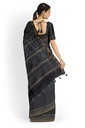 Ajrakh Hand Block Print Chanderi Silk Saree