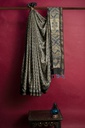 Ajrakh Hand Block Print Chanderi Silk Saree