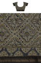 Ajrakh Hand Block Print Chanderi Silk Saree
