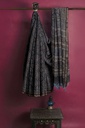Ajrakh Hand Block Print Chanderi Silk Saree