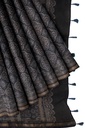 Ajrakh Hand Block Print Chanderi Silk Saree