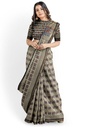 Ajrakh Hand Block Print Chanderi Silk Saree